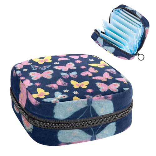 Anna Cowper Perioden-Tasche, Damenbinden-Aufbewahrungstasche, Menstruationspolster, Reißverschluss, tragbar, Damenpflege, Tamponbeutel für Damen, Mädchen, den täglichen Gebrauch, Outdoor-Reisen von Anna Cowper