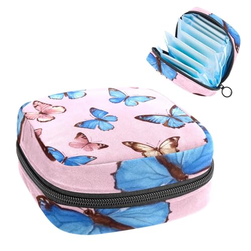 Anna Cowper Perioden-Tasche, Damenbinden-Aufbewahrungstasche, Menstruationspolster, Reißverschluss, tragbar, Damenpflege, Tamponbeutel für Damen, Mädchen, den täglichen Gebrauch, Outdoor-Reisen von Anna Cowper