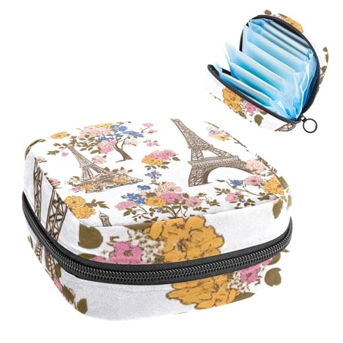 Anna Cowper Perioden-Tasche, Damenbinden-Aufbewahrungstasche, Menstruationspolster, Reißverschluss, tragbar, Damenpflege, Tamponbeutel für Damen, Mädchen, den täglichen Gebrauch, Outdoor-Reisen von Anna Cowper