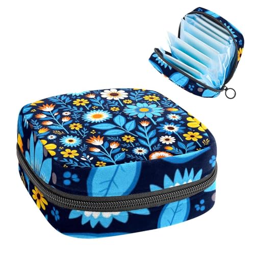Anna Cowper Perioden-Tasche, Damenbinden-Aufbewahrungstasche, Menstruationspolster, Reißverschluss, tragbar, Damenpflege, Tamponbeutel für Damen, Mädchen, den täglichen Gebrauch, Outdoor-Reisen von Anna Cowper