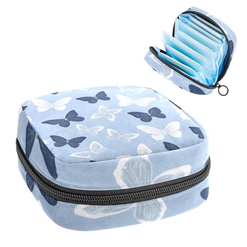 Anna Cowper Perioden-Tasche, Damenbinden-Aufbewahrungstasche, Menstruationspolster, Reißverschluss, tragbar, Damenpflege, Tamponbeutel für Damen, Mädchen, den täglichen Gebrauch, Outdoor-Reisen von Anna Cowper