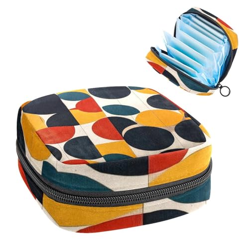 Anna Cowper Perioden-Tasche, Damenbinden-Aufbewahrungstasche, Menstruationspolster, Reißverschluss, tragbar, Damenpflege, Tamponbeutel für Damen, Mädchen, den täglichen Gebrauch, Outdoor-Reisen von Anna Cowper