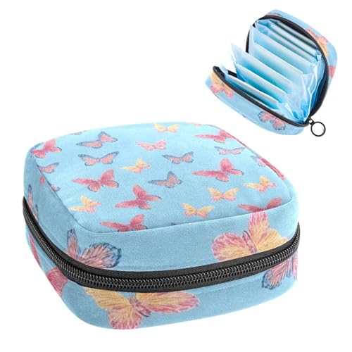 Anna Cowper Perioden-Tasche, Damenbinden-Aufbewahrungstasche, Menstruationspolster, Reißverschluss, tragbar, Damenpflege, Tamponbeutel für Damen, Mädchen, den täglichen Gebrauch, Outdoor-Reisen von Anna Cowper
