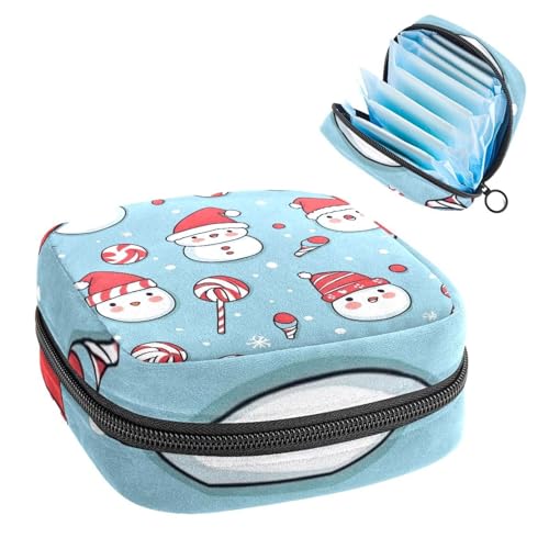 Anna Cowper Perioden-Tasche, Damenbinden-Aufbewahrungstasche, Menstruationspolster, Reißverschluss, tragbar, Damenpflege, Tamponbeutel für Damen, Mädchen, den täglichen Gebrauch, Outdoor-Reisen von Anna Cowper