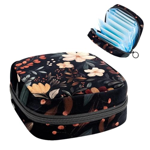 Anna Cowper Perioden-Tasche, Damenbinden-Aufbewahrungstasche, Menstruationspolster, Reißverschluss, tragbar, Damenpflege, Tamponbeutel für Damen, Mädchen, den täglichen Gebrauch, Outdoor-Reisen von Anna Cowper