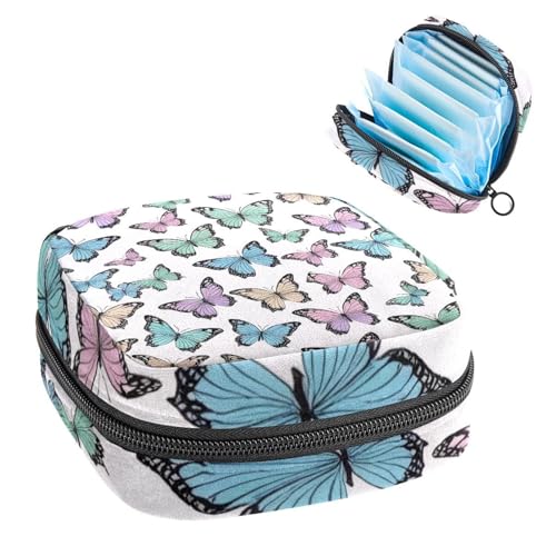 Anna Cowper Perioden-Tasche, Damenbinden-Aufbewahrungstasche, Menstruationspolster, Reißverschluss, tragbar, Damenpflege, Tamponbeutel für Damen, Mädchen, den täglichen Gebrauch, Outdoor-Reisen von Anna Cowper