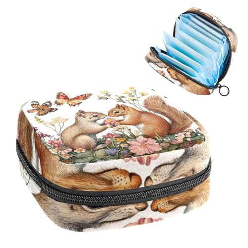 Anna Cowper Perioden-Tasche, Damenbinden-Aufbewahrungstasche, Menstruationspolster, Reißverschluss, tragbar, Damenpflege, Tamponbeutel für Damen, Mädchen, den täglichen Gebrauch, Outdoor-Reisen von Anna Cowper