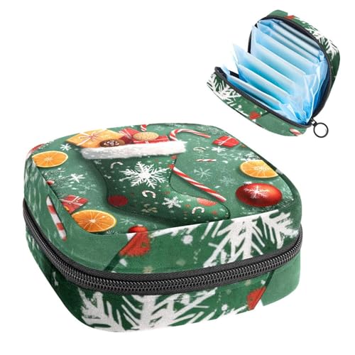 Anna Cowper Perioden-Tasche, Damenbinden-Aufbewahrungstasche, Menstruationspolster, Reißverschluss, tragbar, Damenpflege, Tamponbeutel für Damen und Mädchen, den täglichen Gebrauch, Outdoor-Reisen von Anna Cowper