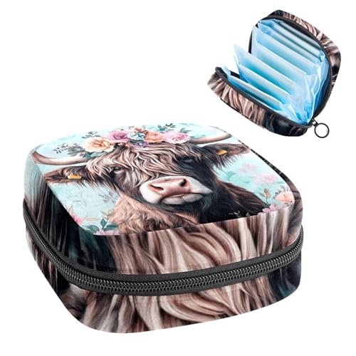 Anna Cowper Perioden-Tasche, Damenbinden-Aufbewahrungstasche, Menstruationspolster, Reißverschluss, tragbar, Damenpflege, Tamponbeutel für Damen und Mädchen, den täglichen Gebrauch, Outdoor-Reisen von Anna Cowper