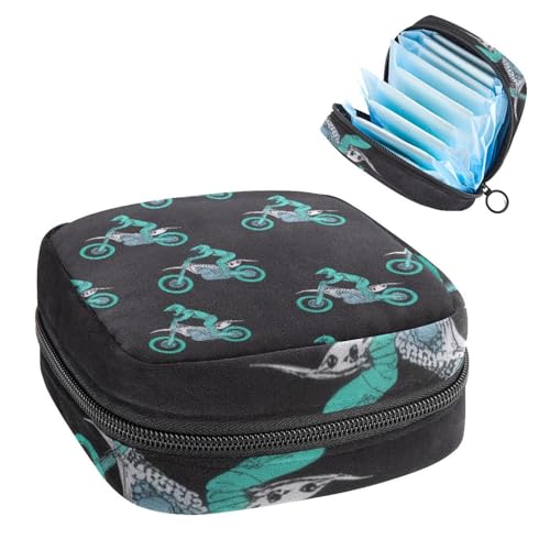 Anna Cowper Perioden-Tasche, Damenbinden-Aufbewahrungstasche, Menstruationspolster, Reißverschluss, tragbar, Damenpflege, Tamponbeutel für Frauen und Mädchen, den täglichen Gebrauch, Outdoor, Reisen von Anna Cowper