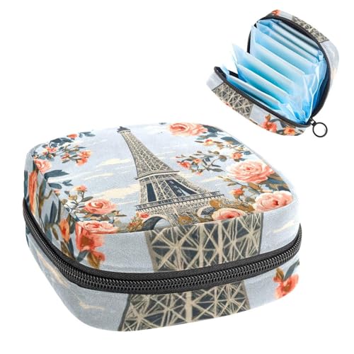 Anna Cowper Perioden-Tasche, Damenbinden-Aufbewahrungstasche, Menstruationspolster, Reißverschluss, tragbar, Damenpflege, Tamponbeutel für Frauen und Mädchen, den täglichen Gebrauch, Outdoor-Reisen von Anna Cowper