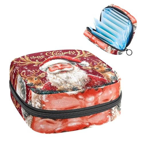Anna Cowper Perioden-Tasche, Damenbinden-Aufbewahrungstasche, Menstruationspolster, Reißverschluss, tragbar, Damenpflege, Tamponbeutel für Frauen und Mädchen, den täglichen Gebrauch, Outdoor-Reisen von Anna Cowper
