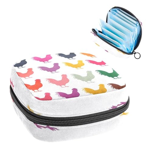 Anna Cowper Perioden-Tasche, Damenbinden-Aufbewahrungstasche, Menstruationspolster, Reißverschluss, tragbar, Damenpflege, Tamponbeutel für Frauen und Mädchen, den täglichen Gebrauch, Outdoor-Reisen von Anna Cowper