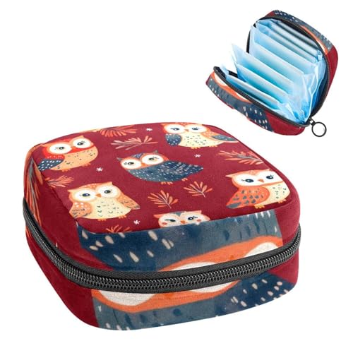 Anna Cowper Perioden-Tasche, Damenbinden-Aufbewahrungstasche, Menstruationspolster, Reißverschluss, tragbar, Damenpflege, Tamponbeutel für Frauen und Mädchen, den täglichen Gebrauch, Outdoor-Reisen von Anna Cowper
