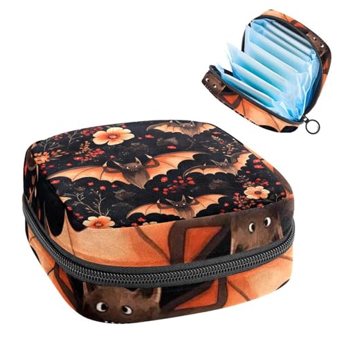 Anna Cowper Perioden-Tasche, Damenbinden-Aufbewahrungstasche, Menstruationspolster, Reißverschluss, tragbar, Damenpflege, Tamponbeutel für Frauen und Mädchen, den täglichen Gebrauch, Outdoor-Reisen von Anna Cowper