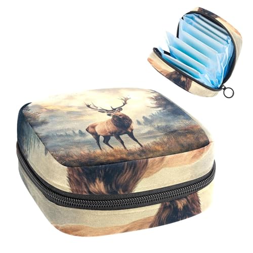 Anna Cowper Perioden-Tasche, Damenbinden-Aufbewahrungstasche, Menstruationspolster, Reißverschluss, tragbar, Damenpflege, Tamponbeutel für Frauen und Mädchen, den täglichen Gebrauch, Outdoor-Reisen von Anna Cowper