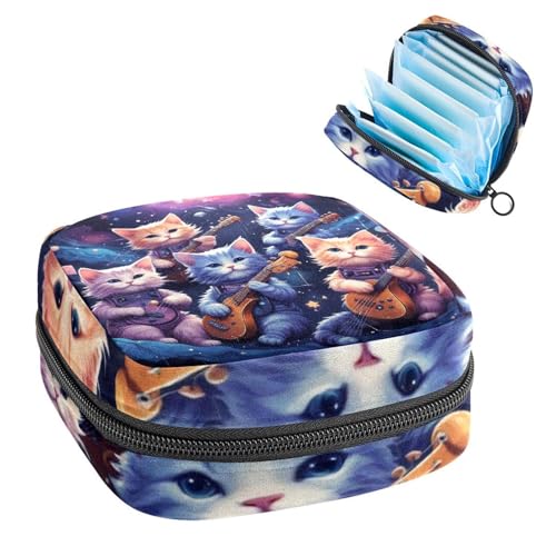 Anna Cowper Perioden-Tasche, Damenbinden-Aufbewahrungstasche, Menstruationspolster, Reißverschluss, tragbar, Damenpflege, Tamponbeutel für Frauen und Mädchen, den täglichen Gebrauch, Outdoor-Reisen von Anna Cowper