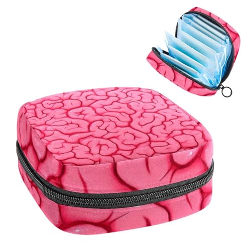 Anna Cowper Perioden-Tasche, Damenbinden-Aufbewahrungstasche, Menstruationspolster, Reißverschluss, tragbar, Damenpflege, Tamponbeutel für Frauen und Mädchen, den täglichen Gebrauch, Outdoor-Reisen von Anna Cowper