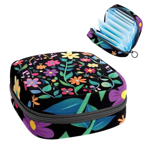 Anna Cowper Perioden-Tasche, Damenbinden-Aufbewahrungstasche, Menstruationspolster, Reißverschluss, tragbar, Damenpflege, Tamponbeutel für Frauen und Mädchen, den täglichen Gebrauch, Outdoor-Reisen von Anna Cowper