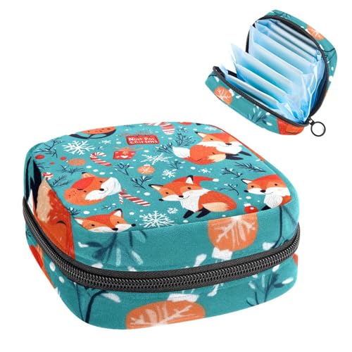 Anna Cowper Perioden-Tasche, Damenbinden-Aufbewahrungstasche, Menstruationspolster, Reißverschluss, tragbar, Damenpflege, Tamponbeutel für Frauen und Mädchen, den täglichen Gebrauch, Outdoor-Reisen von Anna Cowper