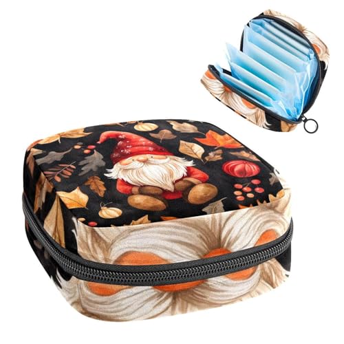 Anna Cowper Perioden-Tasche, Damenbinden-Aufbewahrungstasche, Menstruationspolster, Reißverschluss, tragbar, für Damen, Mädchen, täglicher Gebrauch, Outdoor, Reisen, Erntedankfest von Anna Cowper