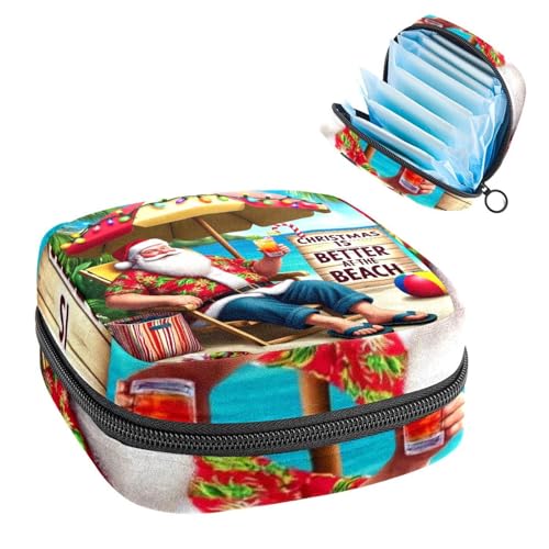 Anna Cowper Perioden-Tasche, Damenbinden-Aufbewahrungstasche, Menstruationspolster, Reißverschluss, tragbarer Tamponhalter, Tamponbeutel für Damen und Mädchen, den täglichen Gebrauch, Outdoor-Reisen von Anna Cowper