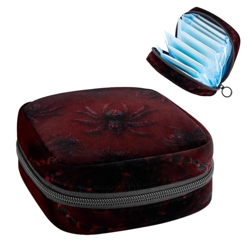 Anna Cowper Perioden-Tasche, Damenbinden-Aufbewahrungstasche, Menstruationspolster, Reißverschluss, tragbarer Tamponhalter, Tamponbeutel für Damen und Mädchen, für den täglichen Gebrauch von Anna Cowper