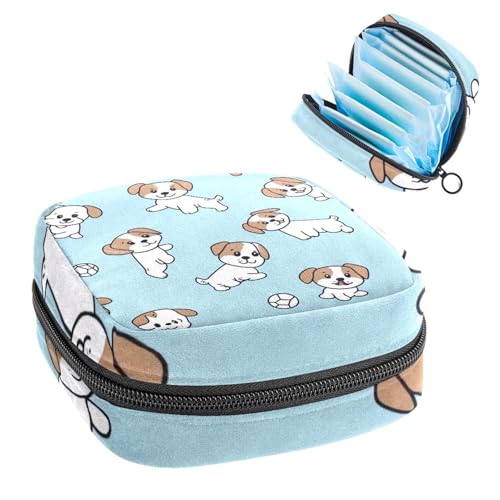 Anna Cowper Periodenbeutel Damenbinden Aufbewahrungstasche Menstruationspad Reißverschluss Tasche Tragbare Damenpflege Tamponbeutel für Frauen Mädchen Alltag Outdoor Reisen Hunde Anna Cowper Periodenbeutel Damenbinden Aufbewahrungstasche Menstruationspad Reißverschluss Tasche Tragbare Damenpflege Tamponbeutel für Frauen Mädchen Alltag Outdoor Reisen Hunde von Anna Cowper