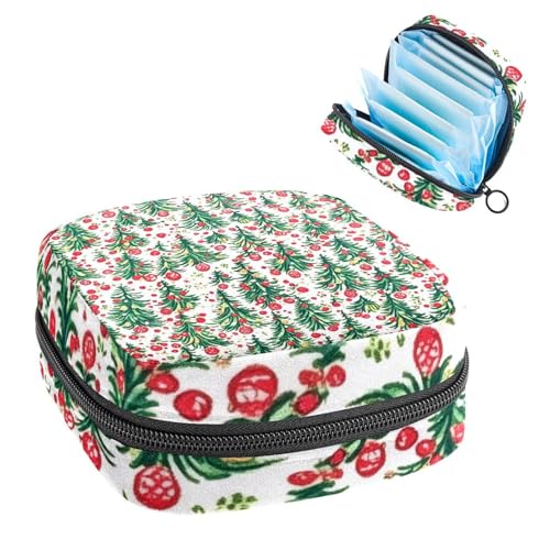 Anna Cowper Periodenbeutel für Damenbinden, Aufbewahrungstasche, Menstruationspolster, Reißverschluss, tragbar, für Damen, Mädchen, für den täglichen Gebrauch, Outdoor, Reisen, Weihnachtsbaum Anna Cowper Periodenbeutel für Damenbinden, Aufbewahrungstasche, Menstruationspolster, Reißverschluss, tragbar, für Damen, Mädchen, für den täglichen Gebrauch, Outdoor, Reisen, Weihnachtsbaum von Anna Cowper