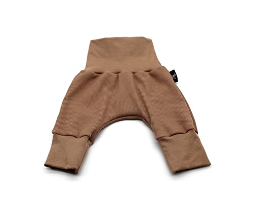 Anna Karinna Kids Baby Pants Rib Cotton, Baggy Baby Pants, Jogger Pants Baby, Pumphose Baby Girl and Boy, Spring-Summer Baby Baggy Pants (as3, Numeric, Numeric_86, Brown) von Anna Karinna Kids