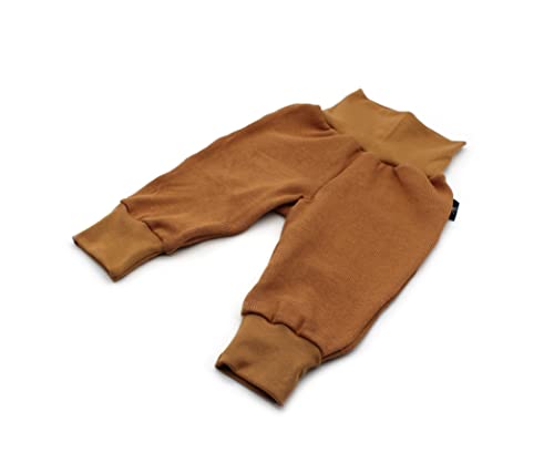 Anna Karinna Kids Handmade Knitted Cotton Baggy Pants, 100% Cotton Baby Pants, Pumphose Baby, Baby Girl Pants, Baby Boy Pants (Camel, 74 (6-9 Months)) von Anna Karinna Kids