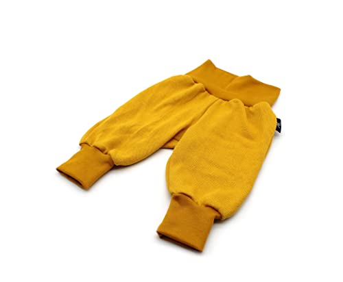 Anna Karinna Kids Handmade Knitted Cotton Baggy Pants, 100% Cotton Baby Pants, Pumphose Baby, Baby Girl Pants, Baby Boy Pants (Ocher, 80 (9-12 Months)) von Anna Karinna Kids