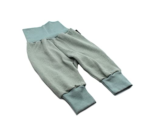 Anna Karinna Kids Handmade Knitted Cotton Baggy Pants, 100% Cotton Baby Pants, Pumphose Baby, Baby Girl Pants, Baby Boy Pants (Sea Green, 86 (12-18 Months)) von Anna Karinna Kids