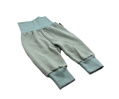 Anna Karinna Kids Handmade Knitted Cotton Baggy Pants, 100% Cotton Baby Pants, Pumphose Baby, Baby Girl Pants, Baby Boy Pants (Sea Green, 98 (2 Years)) von Anna Karinna Kids