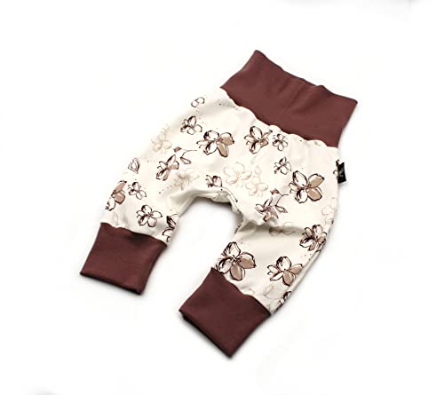 Anna Karinna Kids Jogger Pants, Baby Pants Boy, Baggy Pants Girl, Baggy Pants Kid, Kinder Hose, Baby Pants Newborn - 5 Years, Infant Pumphose (Doodle Flower, 62 (0-3 Months)) von Anna Karinna Kids