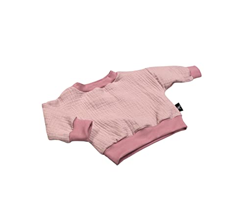 Anna Karinna Kids Musselin Langarmshirt Baby Langarm Pullover Kinder Babykleidung Mädchen und Jungen Bio Baumwolle Größe 62 Rosa von Anna Karinna Kids