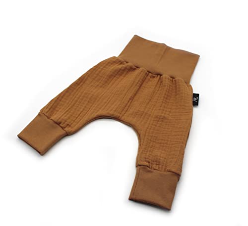 Anna Karinna Kids Pumphose Musselin Kinder Hose Baby Bio Baumwolle Sommer Junge und Mädchen Camel 104 von Anna Karinna Kids