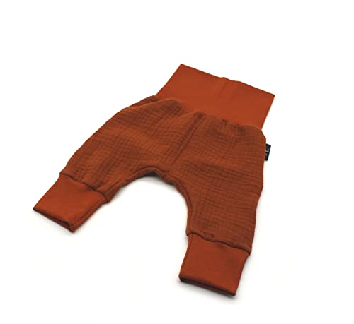 Anna Karinna Kids Pumphose Musselin Kinder Hose Baby Bio Baumwolle Sommer Junge und Mädchen Cognac 104 von Anna Karinna Kids