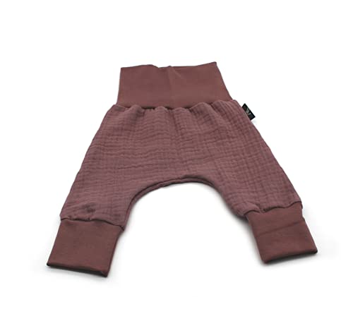 Anna Karinna Kids Pumphose Musselin Kinder Hose Baby Bio Baumwolle Sommer Junge und Mädchen Old Mauve 104 von Anna Karinna Kids