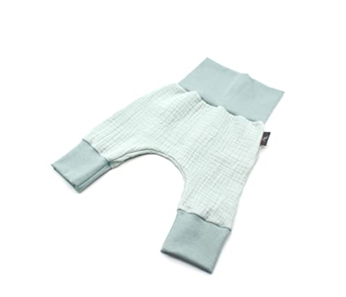 Anna Karinna Kids Pumphose Musselin Kinder Hose Baby Bio Baumwolle Sommer Junge und Mädchen Sea Green 104 von Anna Karinna Kids