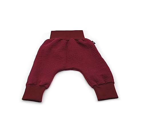 Anna Karinna Kids Pumphose Musselin Kinder Hose Baby Bio Baumwolle Sommer Junge und Mädchen Bordeaux 104 von Anna Karinna Kids