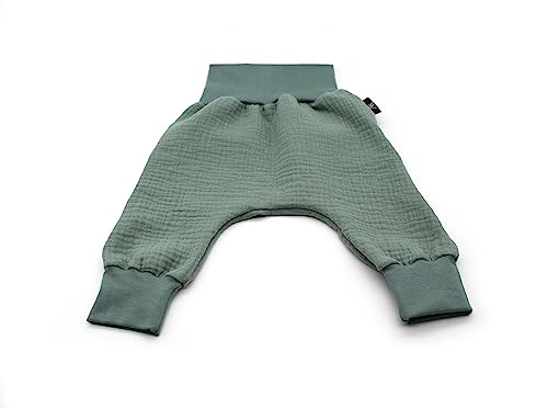 Anna Karinna Kids Pumphose Musselin Kinder Hose Baby Bio Baumwolle Sommer Junge und Mädchen Green 104 von Anna Karinna Kids