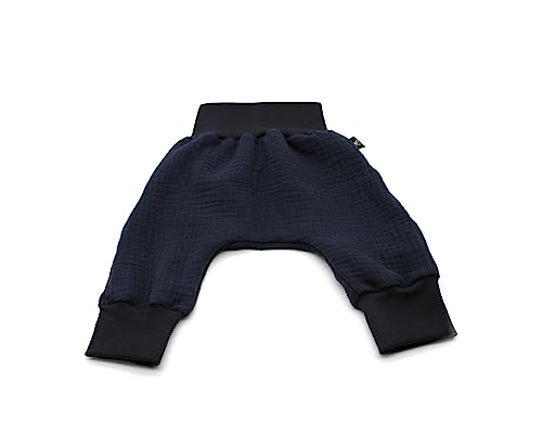 Anna Karinna Kids Pumphose Musselin Kinder Hose Baby Bio Baumwolle Sommer Junge und Mädchen Navy Blue 104 von Anna Karinna Kids