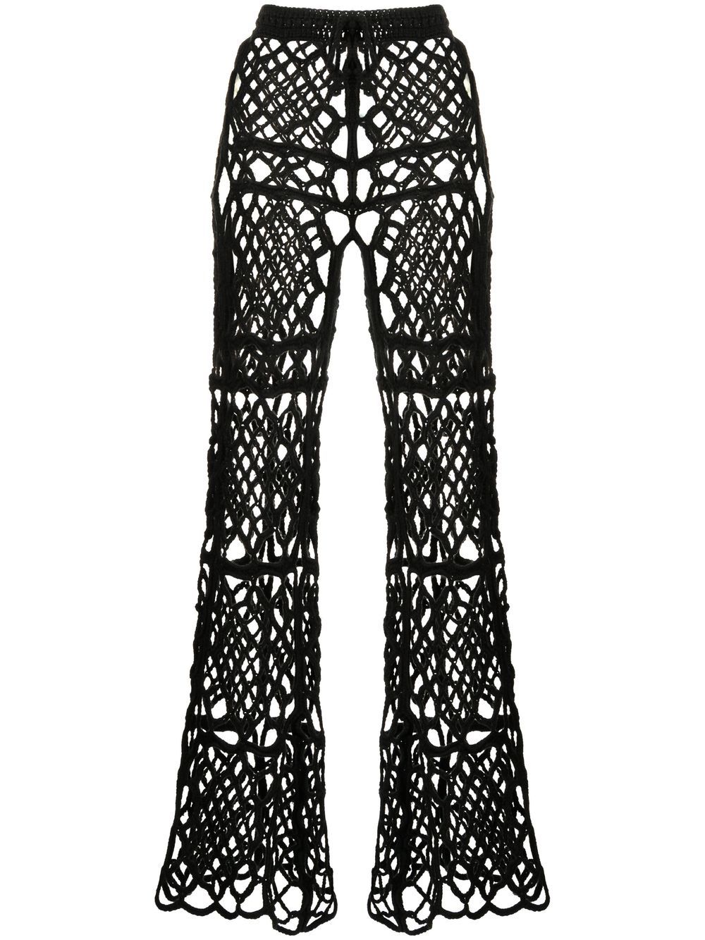 Anna Sui Hose im Layering-Look - Schwarz von Anna Sui