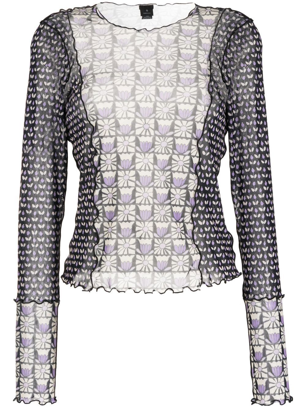 Anna Sui Top im Patchwork-Look - Mehrfarbig von Anna Sui