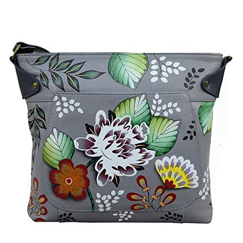 Anna by Anuschka Damen 8037 Convertible Tote Bag-Echtleder of, Garden Eden von Anna by Anuschka