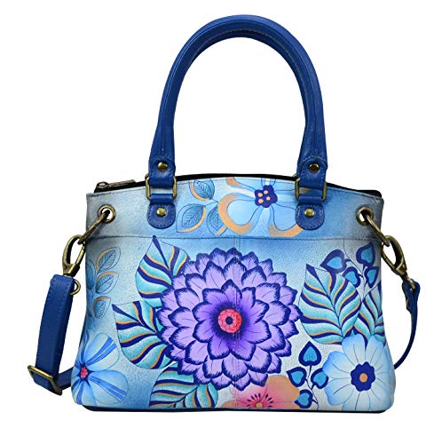 Anna by Anuschka Damen 8252 Kleine Handtasche, Summer Bloom Blue von Anna by Anuschka