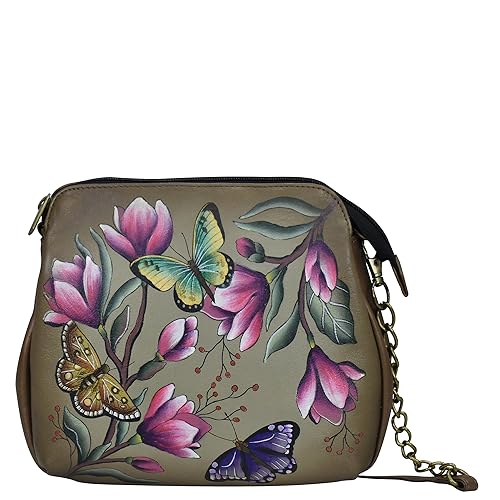 Anna by Anuschka Damen Mittelgroße Tasche mit Mehreren Fächern, Magnolia Garden Bronze von Anna by Anuschka