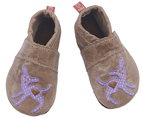 Anna und Paul - Krabbelschuhe mit Ledersohle - Bambi karamell - 1236 (L - 22-14.1 cm - 16-22 cm 1) von Anna und Paul