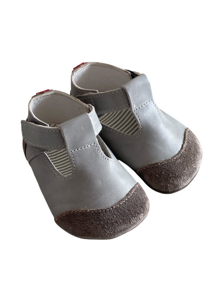 Anna und Paul Specky Krabbelschuh (1-tlg) Krabbelschuhe – Hellgrau – Weiche Lederschuhe für Babys & Kleinkinder von Anna und Paul